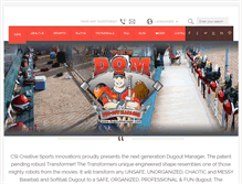Tablet Screenshot of dugoutmanager.com